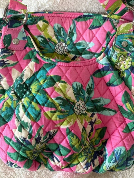 Y2K Vintage Vera Bradley Tropical Paradise Glenna Shoulder Bag Limited Release! - Picture 11 of 11